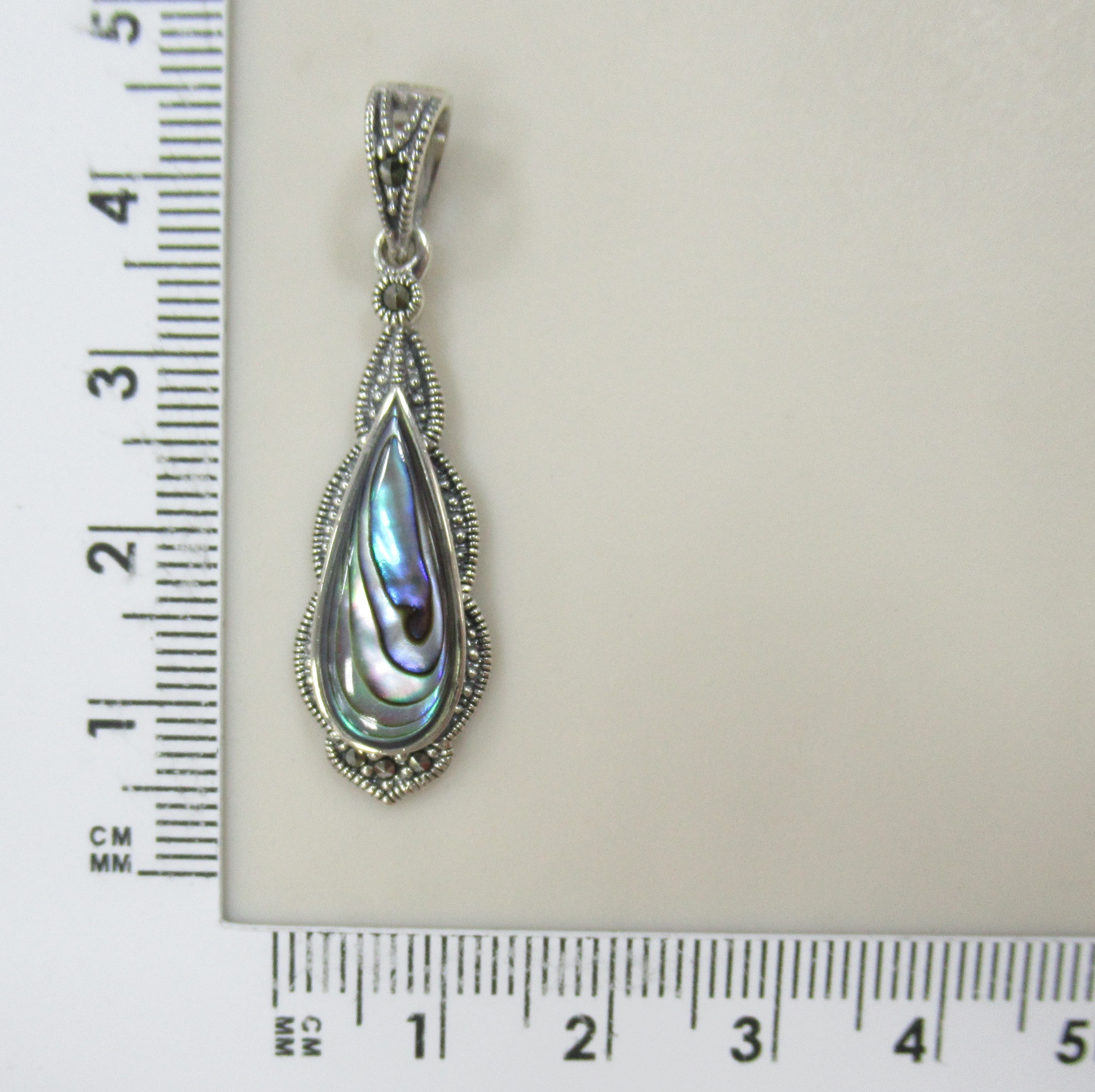 Серебряная подвеска с перламутром Абалон